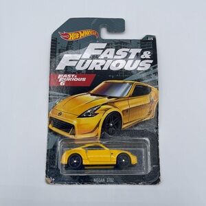 Hot Wheels Exclusive Fast & Furious 6 Nissan 370z Yellow #2/5 GJV58
